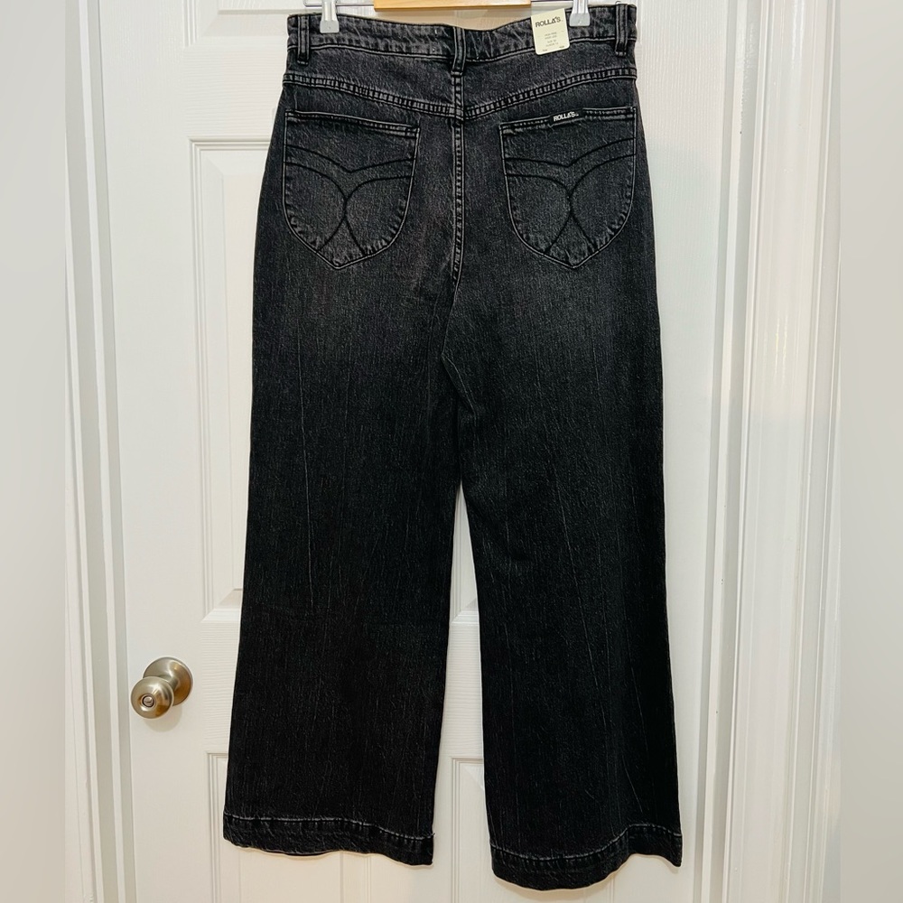 Free People Comfort 80s Black Denim Jeans